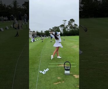 Beauty golfer “Jenny Shin” powerful swing motion & slow motion,美女ゴルファー「ジェニーシン」パワフルスイングモーション 2023