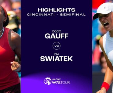 Iga Swiatek vs. Coco Gauff  | 2023 Cincinnati Semifinals | WTA Match Highlights