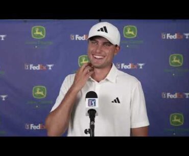 Ludvig Aberg  · Round 2 · Interview · 2023 John Deere Classic · PGA Tour