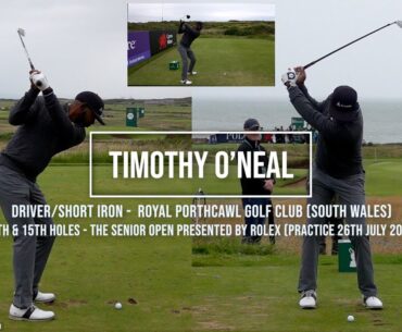 Timothy O'Neal Golf Swing Driver & Short Iron, Royal Porthcawl Golf Club (Bridgend, Wales) July 2023