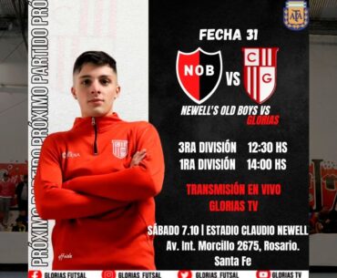 1RA DIVISIÓN. NEWELL'S OLD BOYS VS GLORIAS |FECHA31|