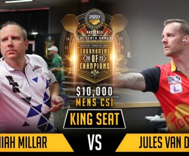 Jeremiah Millar vs Jules van Dongen | TOC Cricket Singles Invitational (CSI) | Winners Side Top 4