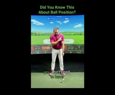 Golf Ball Positioning Basics
