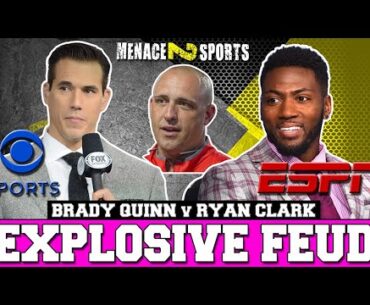 ESPN Ryan Clark vs CBS Sports Brady Quinn FEUD about Ohio State Football's CJ Stroud