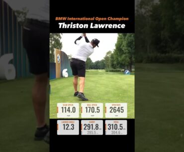 Thriston Lawrence, winner of the BMW International Open 2023, with Trackman data ⛳ 🟧 #shorts