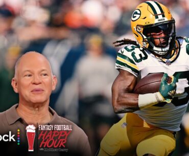 Can Aaron Jones be trusted if he plays vs. Broncos? | Fantasy Football Happy Hour | NFL on NBC