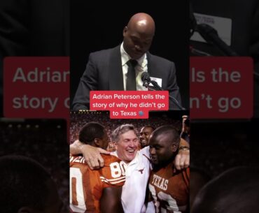 Why Adrian Peterson didn’t choose Texas 😅 🏈 #shorts