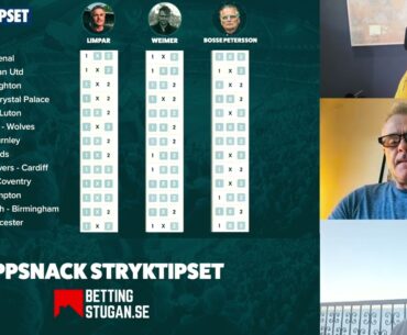 Uppsnack Stryktipset Lördag 21/10 🔥 » PL-comeback! » Tips & Förslag Weimer, Limpar & Bosse Petersson