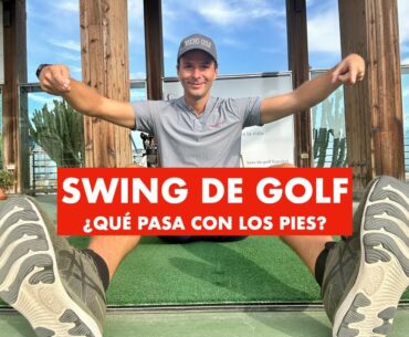 SWING DE GOLF ⛳️ Aprende a mover los pies 🦶CLASE de golf en ESPAÑOL 🇪🇸