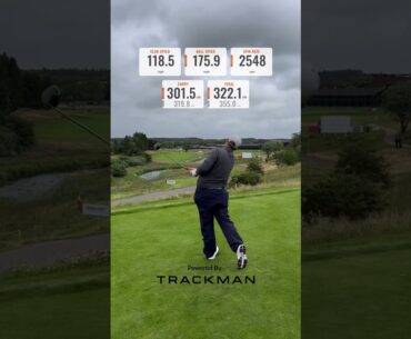 Watch Marcus Armitage's Trackman numbers with his driver and 3 wood 🏌️‍♂️ 🟧 #shorts