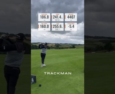 Headwind vs. tailwind difference in numbers by Trackman 🟧 #shorts