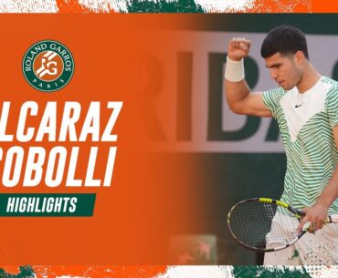 Carlos Alcaraz vs Flavio Cobolli - Round 1 Highlights I Roland-Garros 2023