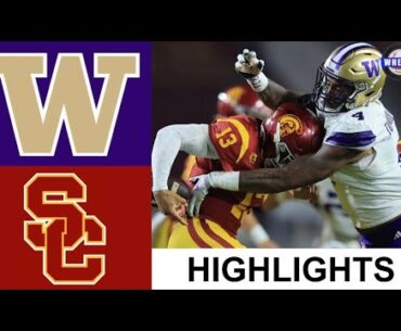 #5 Washington vs #20 USC Highlights | Week 10 | 2023 College Football Highlights