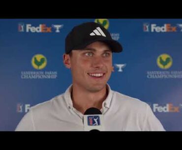 Ludvig Aberg · Interview · Round 1 · 2023 Sanderson Farms Championship · PGA Tour