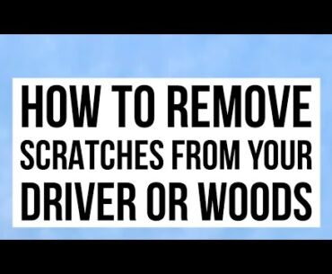 How to remove scratches from your golf clubs #golf #golfequipment