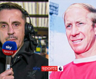 Gary Neville's moving tribute to Sir Bobby Charlton ❤️