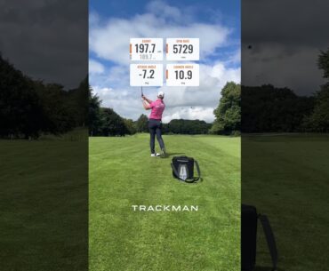 Calum Hill on-course with Trackman 🟧 #shorts