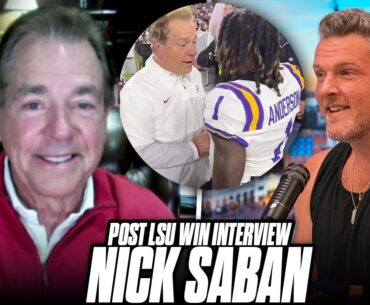 Coach Nick Saban Talks His Conversation With Aaron Anderson After Beating LSU... | Pat McAfee Show