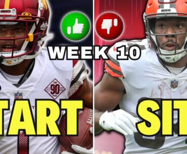 Your COMPLETE Week 10 Fantasy Football MATCHUPS Playbook | MUST Starts+MUST Sits | Jahan Dotson!