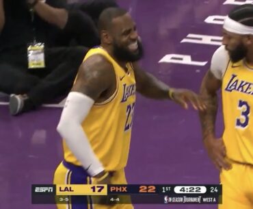 LeBron James limps after awkward non-contact injury vs Suns 😬