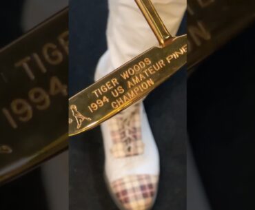 Tiger Woods Putters in Ping’s Gold Putter Vault. #golf #tigetwoods