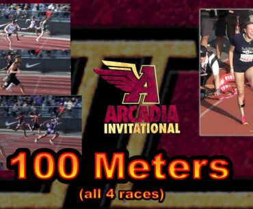 2023 TF - Arcadia Invite (Evening) - The 100s (Invite & Seeded, Men & Women, 4 races)