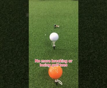 If you often knock your golf tee away or break them, you can try this golf tee. #golfer #golftee