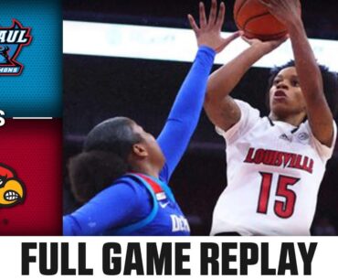 DePaul vs. Louisville Full Game Replay | 2023-24 ACC Women’s Basketball