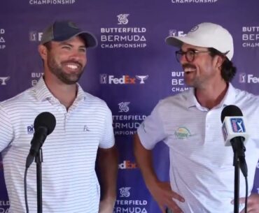 George and Wesley Bryan Friday Flash Interview 2023 Buttefield Bermuda Championship