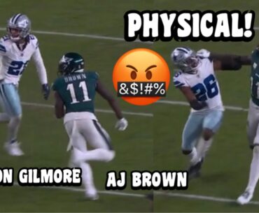 AJ Brown Vs Stephon Gilmore & Daron Bland 🔥👀 (WR Vs CB) Cowboys Vs Eagles 2023 highlights