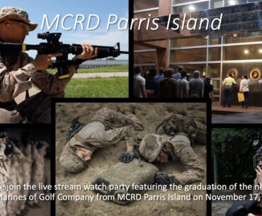 Golf Company Graduation at MCRD Parris Island on November 17, 2023