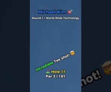 Michael Kim 🎯 ⛳️ 2023 World Wide Technology Championship | Round 1 | Hole 11 #golf #golfhighlights