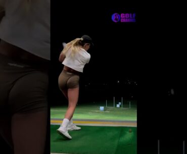 Amazing Golf Swing you need to see | Golf Girl awesome swing | Golf shorts | Emma Hartley