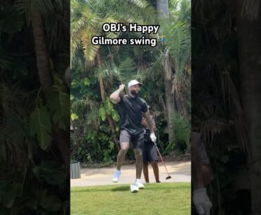 Odell channeled his inner Happy Gilmore 😂 #golf #odellbeckhamjr