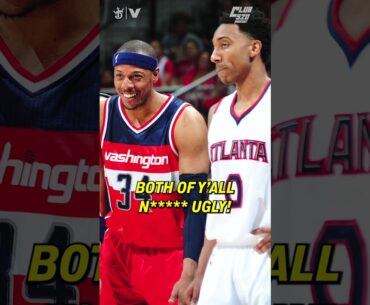 Paul Pierce called Jeff Teague and his brother ugly when he checked in the game! #nba #shorts