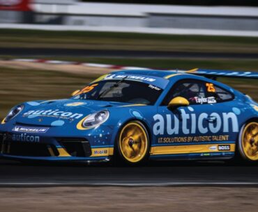 Car reveal - Autistic Porsche Sprint Cup driver Ben Taylor is partnering with auticon