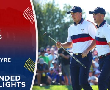 Spieth/Thomas vs Rose/MacIntyre Extended Highlights | 2023 Ryder Cup