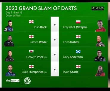 2023 Grand Slam of Darts Price v Anderson