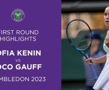 Gauff Loses In HUGE Upset on Day 1 | Sofia Kenin vs Coco Gauff | Match Highlights | Wimbledon 2023