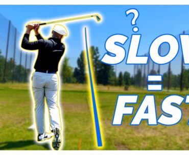 Golf Transition Too Quick?! SLOWER SWINGS FOR MORE SPEED!