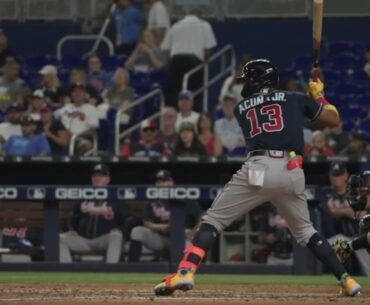 Ronald Acuna Jr. Slow Motion Swing