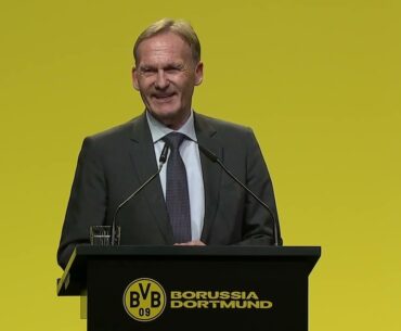 Watzke bei der BVB-Mitgliederversammlung 2023: "Nicht so, dass wir in Sack und Asche gehen müssen"