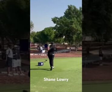 Ireland’s Shane Lowry thumping one up the middle at the DPWT Champs at The Jumeirah Golf Estate