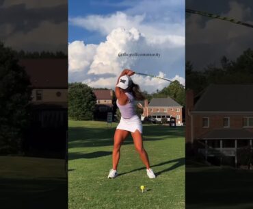 Women golfers are supreme! Casaandra training for world long drive championship  #golf #golfswing