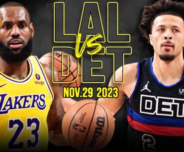 Los Angeles Lakers vs Detroit Pistons Full Game Highlights | Nov 29, 2023 | FreeDawkins