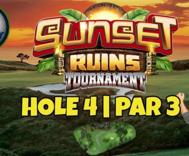 Master, QR Hole 4 - Par 3, HIO - Sunset Ruins Tournament, *Golf Clash Guide*