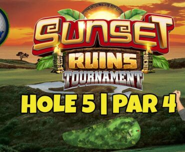 Master, QR Hole 5 - Par 4, EAGLE - Sunset Ruins Tournament, *Golf Clash Guide*