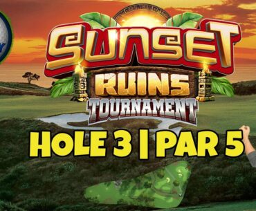 Master, QR Hole 3 - Par 5, ALBA - Sunset Ruins Tournament, *Golf Clash Guide*