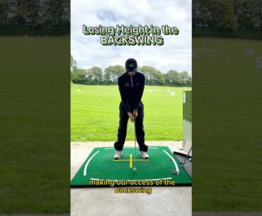 ⛳️ Losing height in the backswing ❌ - Set up here being a key cause of this fault, video below 💪