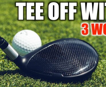 How To Tee Off With A 3 Wood.....If Needed! (Golf Swing Tips)